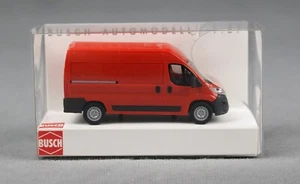 BUSCH 54601 H0,1:87 Fiat Ducato, Kastenwagen, Rot FORMNEUHEIT 2025! - Bild 1 von 5
