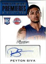 2013-14 Prestige Prestigious Premieres Signatures #9 Peyton Siva Auto - NM-MT
