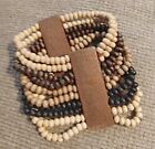 Bracelet wooden beads elastic