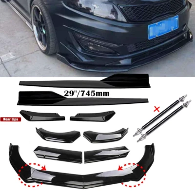 For Kia Optima 2010-2020 Front Bumper Lip Spoiler Splitter Side Skirt Rear Lip Foto 1 de 4