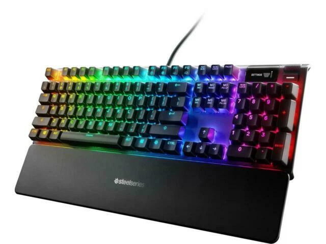 SteelSeries 64626 Apex Pro OLED Illuminated Wired Keyboard