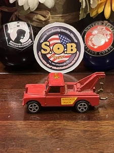 CORGI JUNIORS Land Rover Wrecker Tow Truck Red Diecast USED EX Condition - Picture 1 of 10
