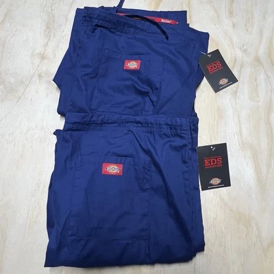NUEVO CON ETIQUETAS (2 Lote) EXFOLIANTES DICKIES EVERY DAY Unisex Azul Marino Talla Grande Alto LT Foto 1 de 4