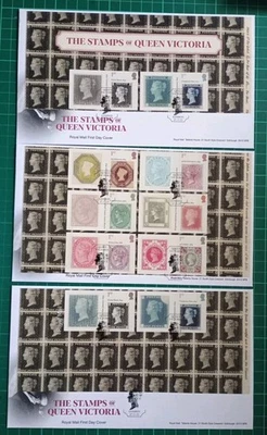 2025 Stamps of Queen Victoria Smilers Sheet Over 3 FDC London Pmk - Image 1 of 4