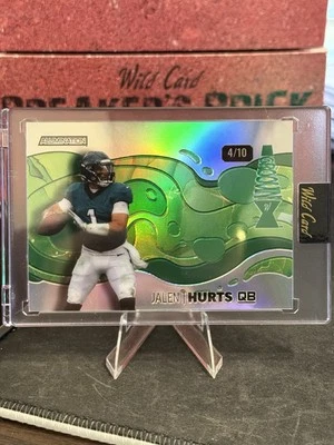 Wild Card Allumination Groovn’ Jalen Hurts NUMBERED 4/10 🦅🏈✅ - Image 1 of 2
