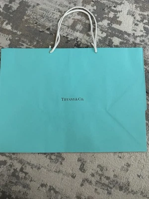 Tiffany & Co Blue Gift Bag Empty 15.5" x 11" x 8.25" Brand New Size Medium - Image 1 of 4