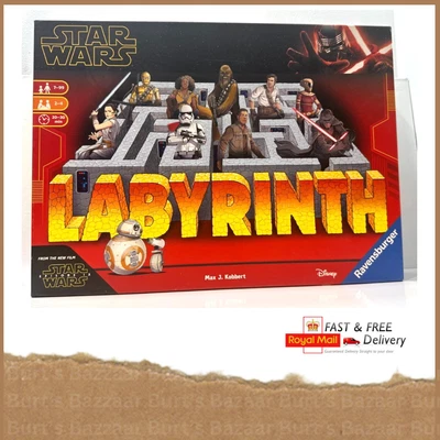 Labyrinth Star Wars Edition Ravensburger Board Game Maze Puzzle Complete - Image 1 of 4