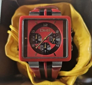 D&G Dolce Gabbana Cream Red Chronograph DW0063 Herrenuhr Rot / mit OVP - Bild 1 von 2