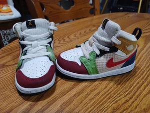 Nike Air Jordan 1 Mid SE Messy Room DR6959-100 Size 8c Toddler Sneakers - Picture 1 of 12