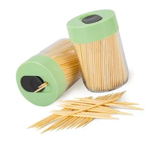 Urbanstrive Stabiler Sicherer Zahnstocherhalter mit 800 Naturholz Zahnstochern für... - Bild 1 von 8