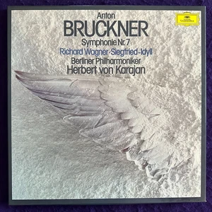 BRUCKNER Symphony No.7 WAGNER Siegfried KARAJAN 2LP Box DGG 2707 102 Germany NM - Imagen 1 de 5