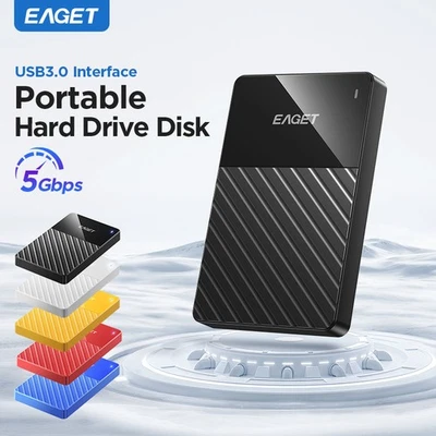 EAGET 2.5'' USB 3.0 Muti-color Portable Hard Drive 5Gbps External HDD for PC/Lap - Image 1 of 4