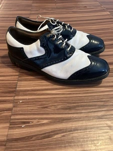 Mens Footjoy Icon Wingtip Blue White size 12 Wide - Picture 1 of 9