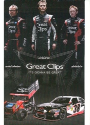 2012 KASEY KAHNE +2 "GREAT CLIPS" #9/38 NASCAR NATIONWIDE SERIES POSTCARD Cover