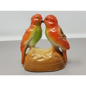 Cojín y soporte de aguja vintage de Japón para besar pájaros del amor MCM - Imagen 1 de 12