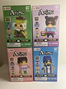 Juego completo de 4 figuras de anime Block Tech - nuevas sin usar, en caja selladas - Imagen 1 de 7