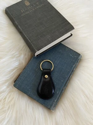 DE COLECCIÓN POLO Ralph Lauren Cuero Negro Llavero Llavero FOB Latón Foto 1 de 4