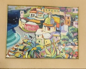 CLAUDIO MALACARNE - OLIO SU TELA -30x40 -Positano -Originale - Imagen 1 de 5