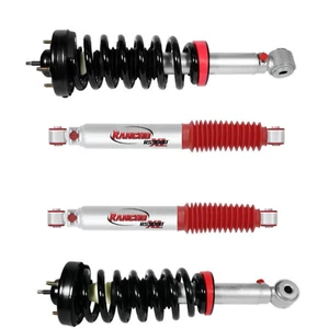 Rancho Loaded QuickLIFT Front Struts Rear Shocks Set Fits 09-13 Ford F-150 2WD - Picture 1 of 5