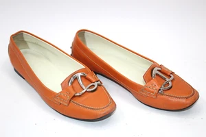 Zapatos De Mujer TOD'S Talla 6.5 Europa 37 Cuero Naranja S8821 - Imagen 1 de 6