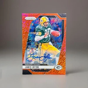 2024 Panini Prizm JAMES LOFTON FOTL RED SHIMMER AUTO /35 Green Bay Packers - Picture 1 of 4
