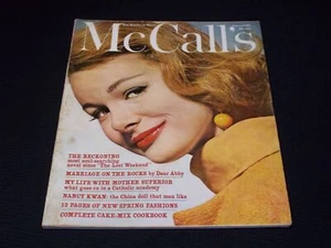 1962 FEBRUARY MCCALL'S MAGAZINE - NICE FASHION FRONT COVER - E 20243 - Picture 1 of 2