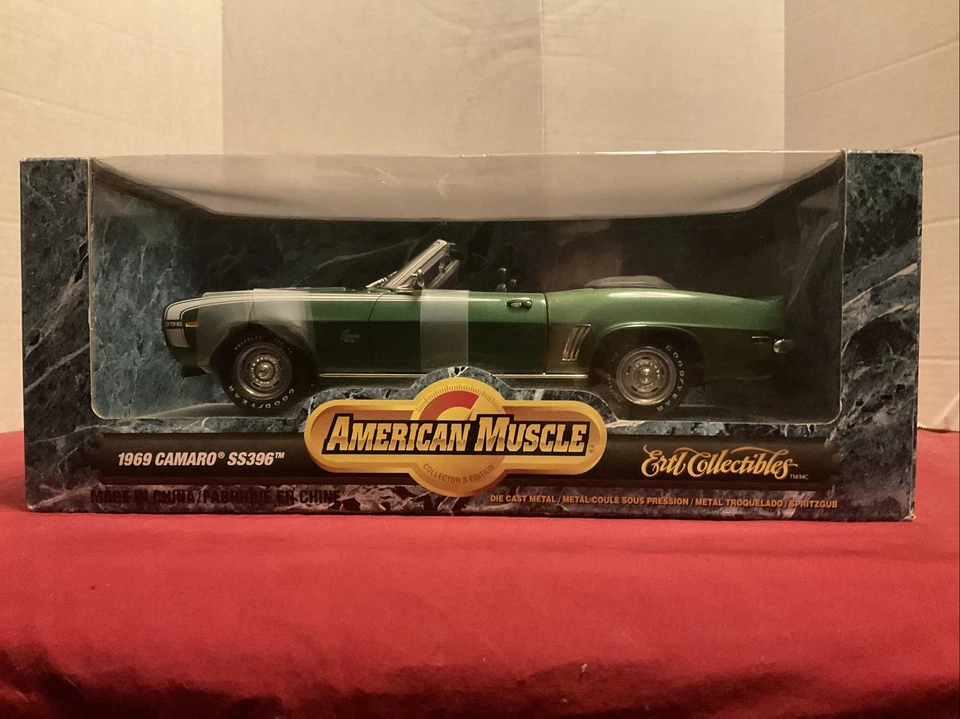 Ertl American Muscle 1969 Camaro Ss396 Convertible 1 18