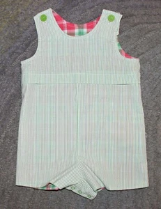 Chez Ami Toddler Boys Reversible Shortall Romper (One-Piece)- Size - 2 - NWT - Picture 1 of 5