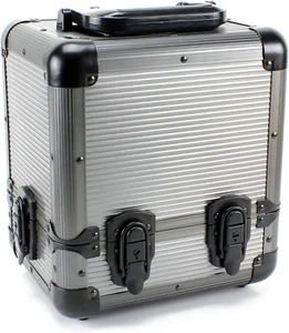 Aluminum Poker Chip Storage Case Carrier w/Locking Latch 1000 Pcs Chips Travel - Picture 1 of 12