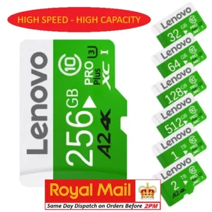 Micro SD Memory Card Class 10 32GB 64GB 128GB 256GB 512gb 1TB 2TB High Speed - Picture 1 of 14