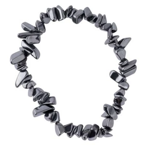 Pulsera elástica pulida con chip de cristal de hematita - 1 suministrado - Imagen 1 de 1