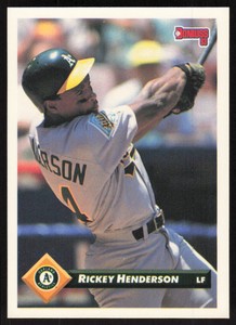 1993 Donruss   Rickey Henderson #315 Oakland Athletics