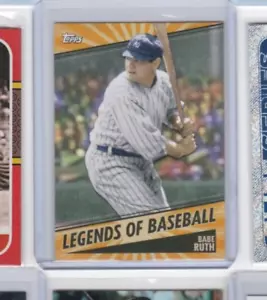 BABE RUTH '21 TOPPS LEGENDS OF BASEBALL INSERT CARD - SCHNAPPEN SIE SICH JETZT DEN BAMBINO!! - Bild 1 von 12
