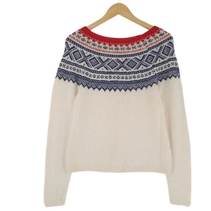 Vintage Nordic Pullover Sweatshirt Norwegen Norweger Wolle Damen Nw5 GRÖSSE XS - Bild 1 von 6