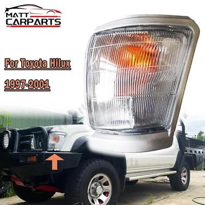 LH LHS Left Clear Corner Indicators Blinker Park Lights for Toyota Hilux 97-01 - image 1 of 4