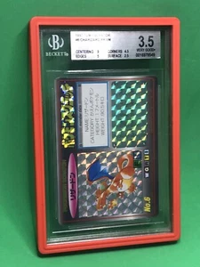 Beckett 3.5 VG+ TOMY Scratch Charizard Prism Japanese #6 w/ Red Slab Guard - Picture 1 of 4