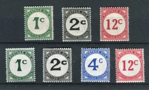British Guiana KGVI 1940-55 Postage dues ord & chalk SGD1,D2,D4 & D1a/4a MNH - Picture 1 of 1