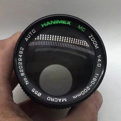 Объектив Hanimex MC с автоматическим зумом 80-200 мм f/4.0 макро 1:4.0 No 82029492 с ручной фокусировкой - Изображение 1 из 4