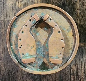 Vintage Oxen Split Hoof Shoe Belt Buckle - Picture 1 of 5