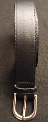 Cinturón pequeño de cuero sintético negro H&M para mujer Foto 1 de 4