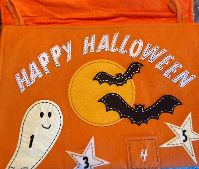 Pottery Barn Kids Glow in the Dark Ghostly Halloween Countdown Calendar - NEW - Image 1 of 4