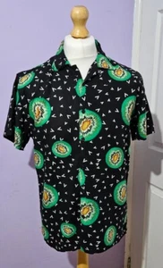 Brave Soul London Kiwi Patterned Shirt, Size M, Short Sleeved - Picture 1 of 15