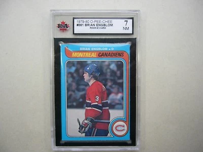 1979/80 O-PEE-CHEE NHL HOCKEY CARD #361 BRIAN ENGBLOM ROOKIE KSA 7 NM SHARP+ OPC - Image 1 of 3