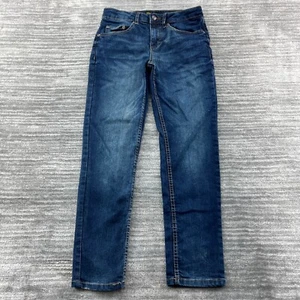 Lee Jeans Size 12 Youth Girls Slim Fit Tapered Leg Medium Wash Blue Denim - Picture 1 of 10