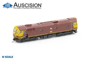 Auscision (N80-1) 8001 Indian Red - with White L7 - N Scale - Picture 1 of 3