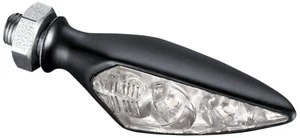 Señal de giro Kuryakyn Kellermann Rhombus S negra FL/RR con LED ámbar (2850) - Imagen 1 de 3