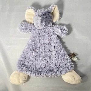 Demdaco Elephant Lovey Plush Security Blanket Lavender Purple Soft Baby Toy - Picture 1 of 3