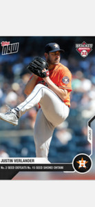 2020 TOPPS NOW BRACKET BONANZA CARD HOUSTON ASTROS JUSTIN VERLANDER #BB1-18