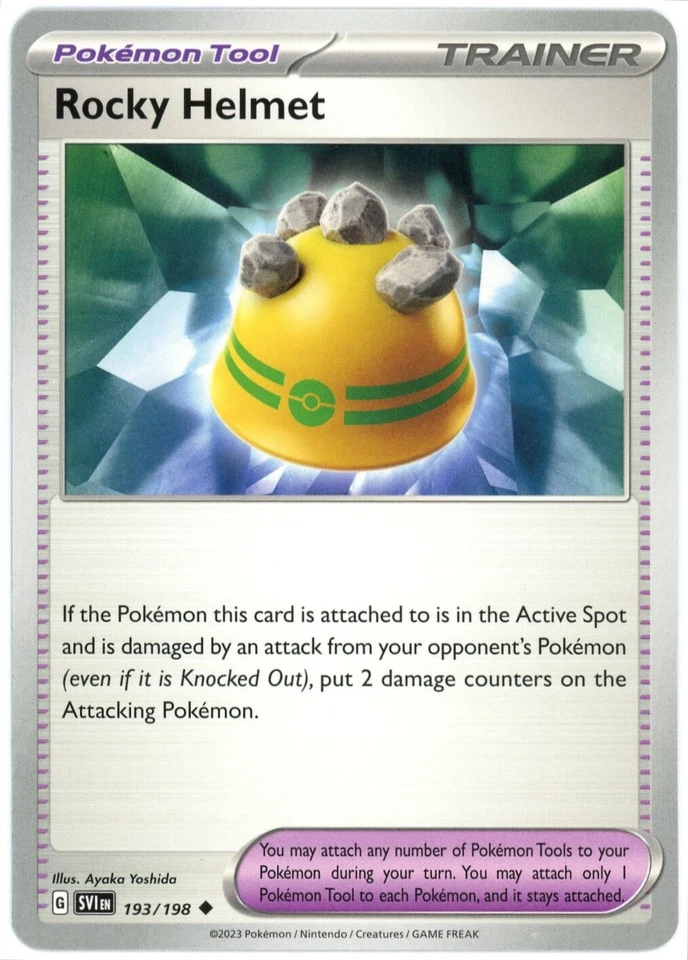 Rocky Helmet  - 193/198 - Scarlet & Violet Base Set - Pokemon - NM - Image 1 of 1