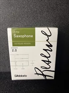 D'Addario Reserve Reeds for Alto Saxophone, Boxes of 10 Strength 2.0 New R3 - Picture 1 of 1